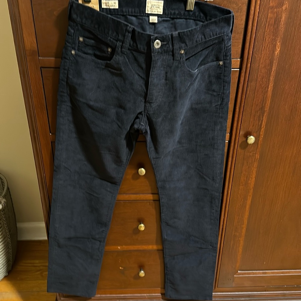 J Crew never worn boys/men navy blue corduroy